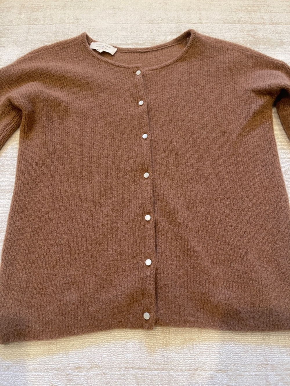 Sezane Gaspard Cardigan - Brown - Picture 3 of 4